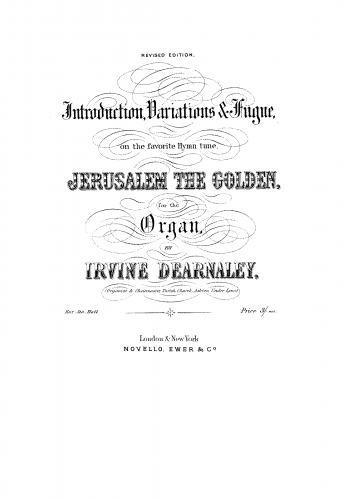 Dearnaley - Jerusalem the Golden - Score