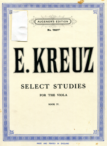 Kreuz - Select Studies for the Viola