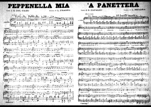 Fragna - Peppenella mia - Score
