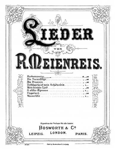 Meienreis - Barbarazweige - Score