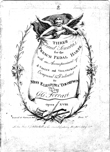 Ferrari - 3 Trio Sonatas - Harp