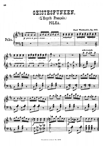 Waldteufel - LEsprit français - For Piano solo - Score