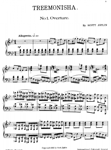 Joplin - Treemonisha - Vocal Score Act III - 1. Overture