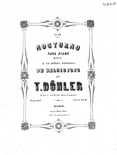 Döhler - Nocturne - Score