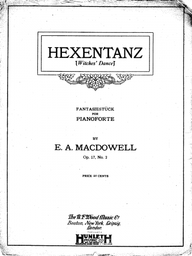 MacDowell - 2 Fantasiestücke - Score