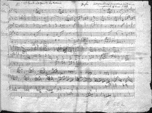 Mozart - Piano Trio - Scores and Parts - Score