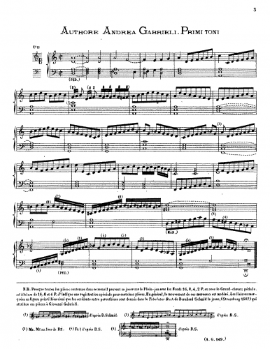 Gabrieli - Intonazione I tono - Score