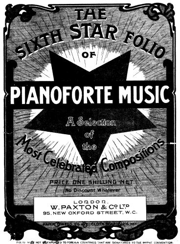 Gottschalk - The Banjo - For Simplified Piano - Score