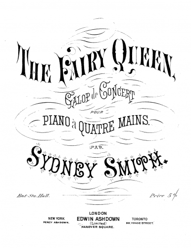 Smith - The Fairy Queen, Op. 42 - For Piano 4 hands - Score