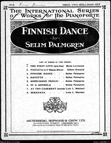 Palmgren - Klanger och Rytmer - 5. Finnish Dance