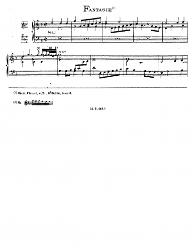 Philips - Fantasie in G minor - Score