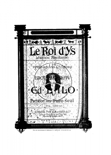Lalo - Le roi dYs - For Piano solo - Score