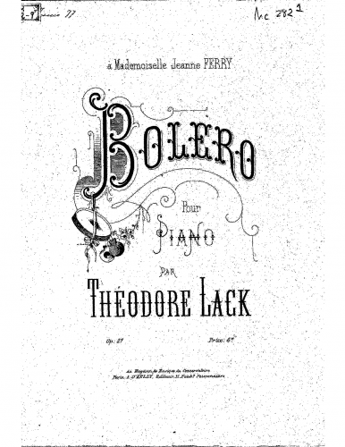 Lack - Boléro - Score