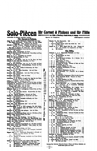 Andersen - 24 Etudes for Flute, Op. 15 - Score
