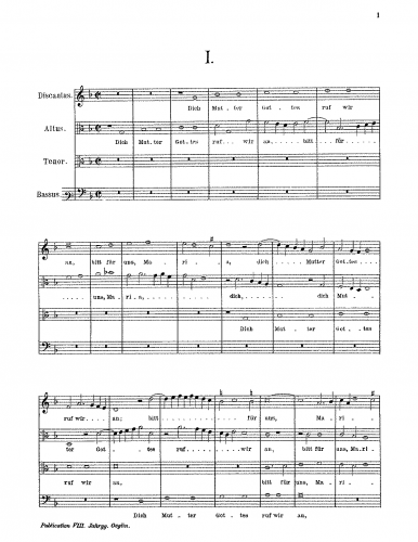 Anonymous - Dich Mutter Gottes ruf wir an - Score