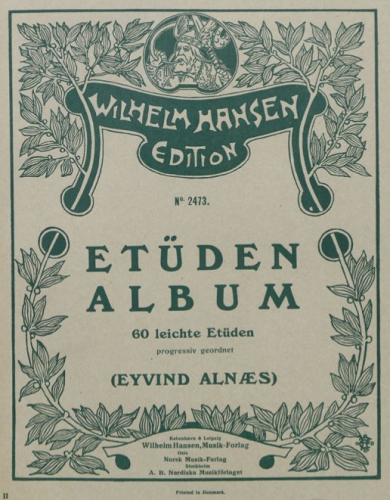Alnæs - Etüden-Album - score