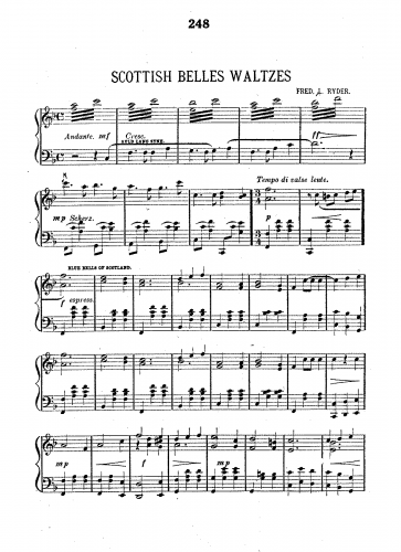 Ryder - Scottisch Belles Waltzes - Score