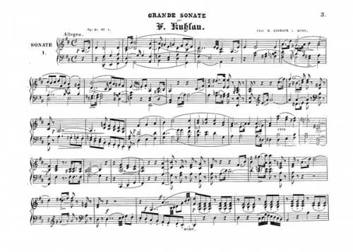Kuhlau - 3 Quintets for Flute and Strings, Op. 51 - Quintet No. 1 For Flute and Piano - Piano score