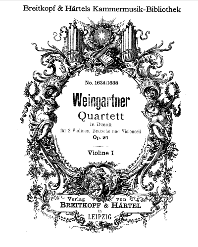 Weingartner - String Quartet in d minor