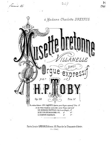 Toby - Musette bretonne - Score
