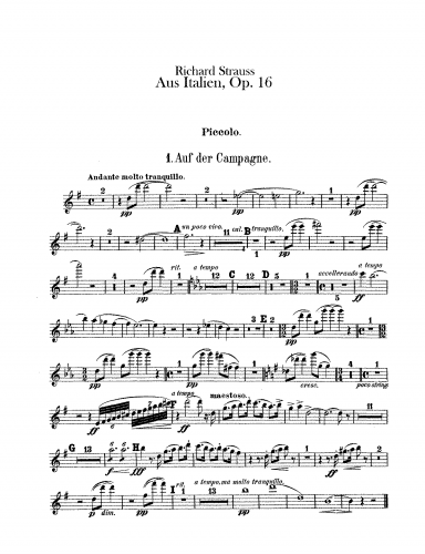 Strauss - Aus Italien, Op. 16