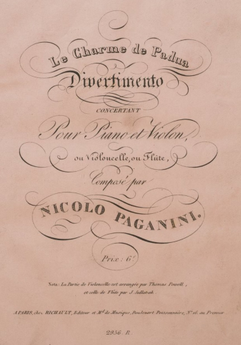 Paganini - Le charme de Padua