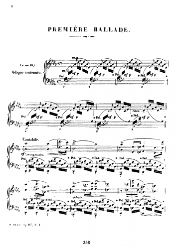 Herz - 2 Ballades, Op. 117 - Score