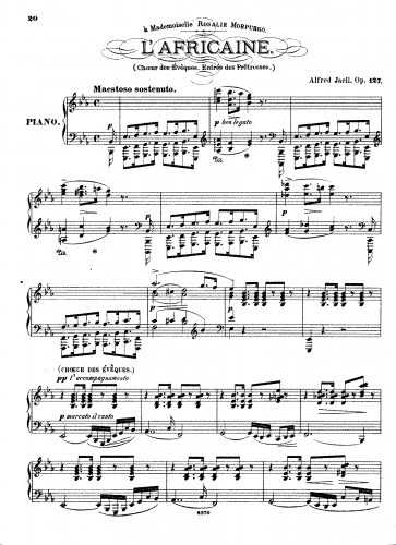 Jaëll - Choeur des Évêques from Meyerbeer's 'L'Africaine', Op. 127 - Score