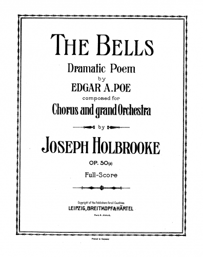 Holbrooke - The Bells, Op. 50a - Full Score