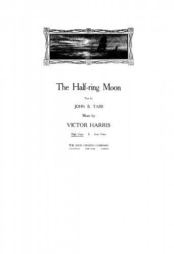 Harris - The Half-ring Moon - Score