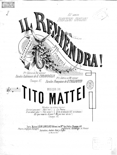 Mattei - Tornerà - Score