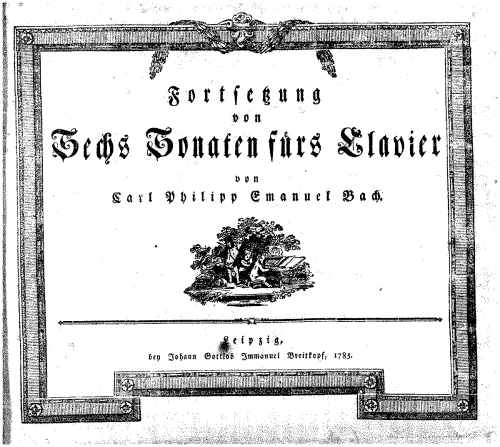 Bach - 6 Keyboard Sonatas - Score