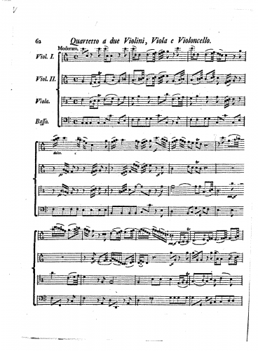 Reichardt - String Quartet in C major - Score