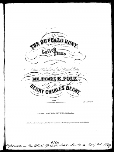 Becht - The Buffalo Hunt - Score