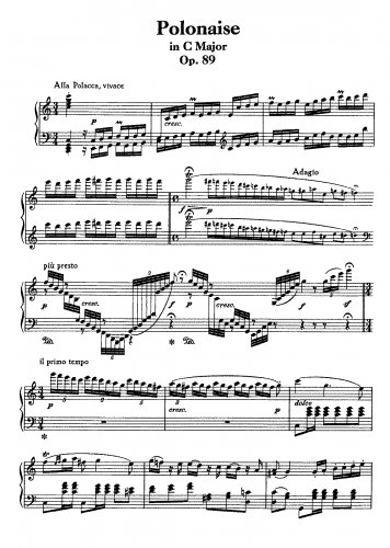 Beethoven - Polonaise in C Major, Op. 89 - Score
