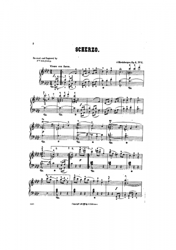 Rheinberger - Four Pieces - Score