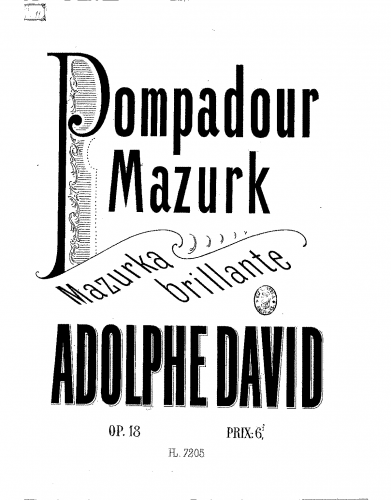 David - Pompadour-mazurk - Score