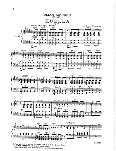 Aguirre - Huella - Score