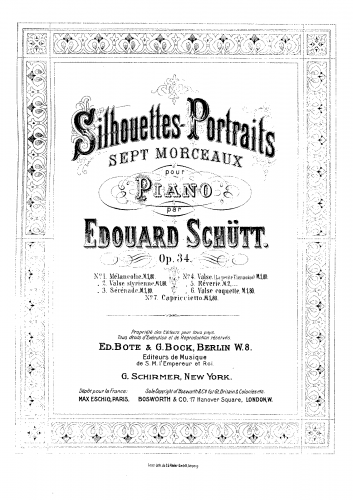 Schütt - Silhouettes-Portraits - Score