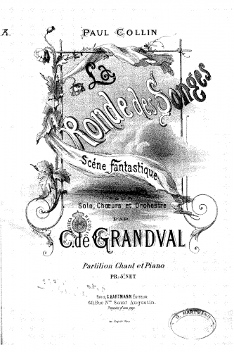 Grandval - La ronde des songes - Vocal Score - Score