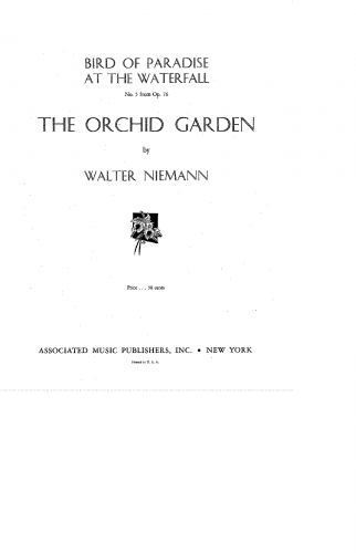 Niemann - The Garden of Orchids - 5. Bird of Paradise at the Waterfall