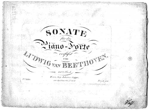 Beethoven - Piano Sonata No. 31 - Score