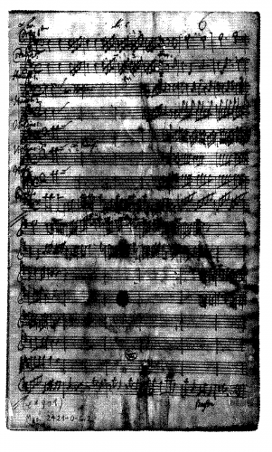 Pisendel - Violin Concerto in D major, JunP I.7.c - Incomplete score (I. Vivace, II. Andante - beginning)