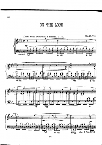 Mackenzie - Piano Pieces, Op. 23 - No. 2 - On the Loch