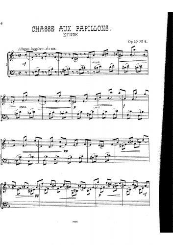 Mackenzie - Piano Pieces, Op. 20 - No. 4 - Etude (Chasse aux Papillons)