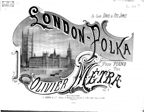 Métra - London-polka - Score