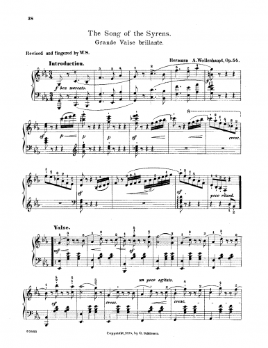 Wollenhaupt - Grande Valse Brillante (Chant des Sirenes), Op. 54 - Score