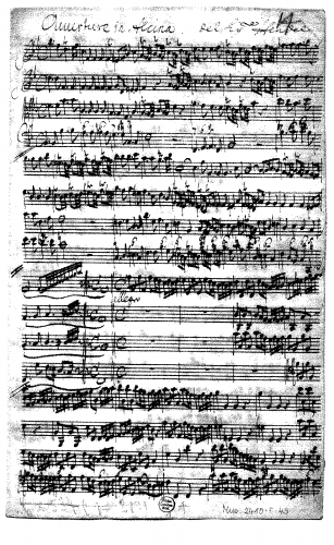 Handel - Alcina - Overture - Score