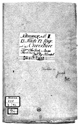 Handel - Joseph and his Brethren, HWV 59 - Overture - Score