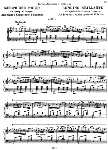 Glinka - Rondo Brillante - Score